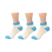 Lote de 3 Calcetines Cortos Color Turquesa