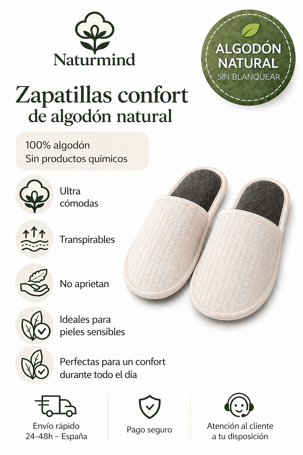 Pantuflas de viaje