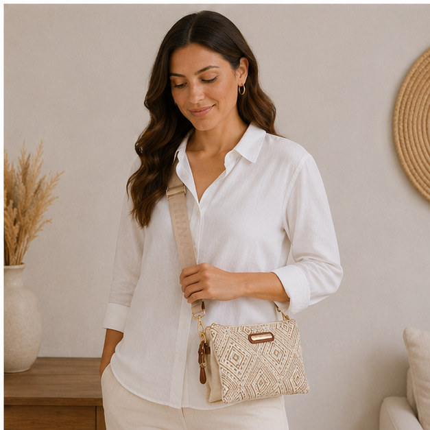Bolso bandolera estampado