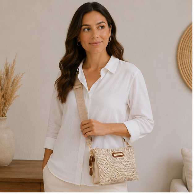 Bolso bandolera estampado
