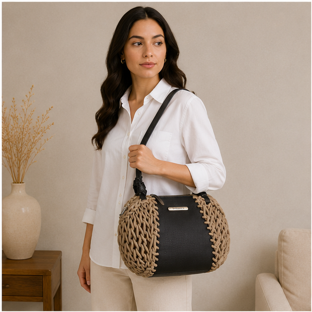 Bolso de cuerda natural