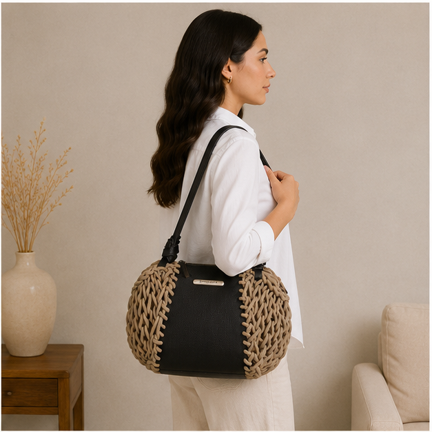 Bolso de cuerda natural