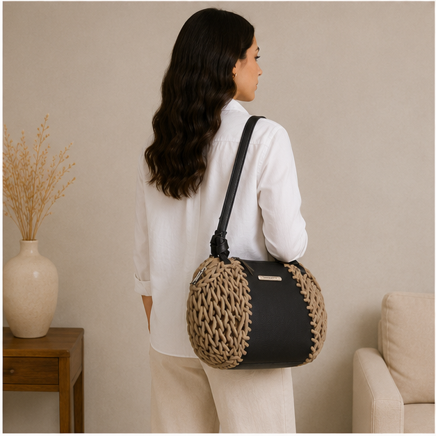 Bolso de cuerda natural