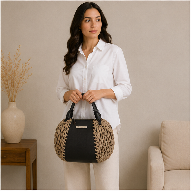 Bolso de cuerda natural