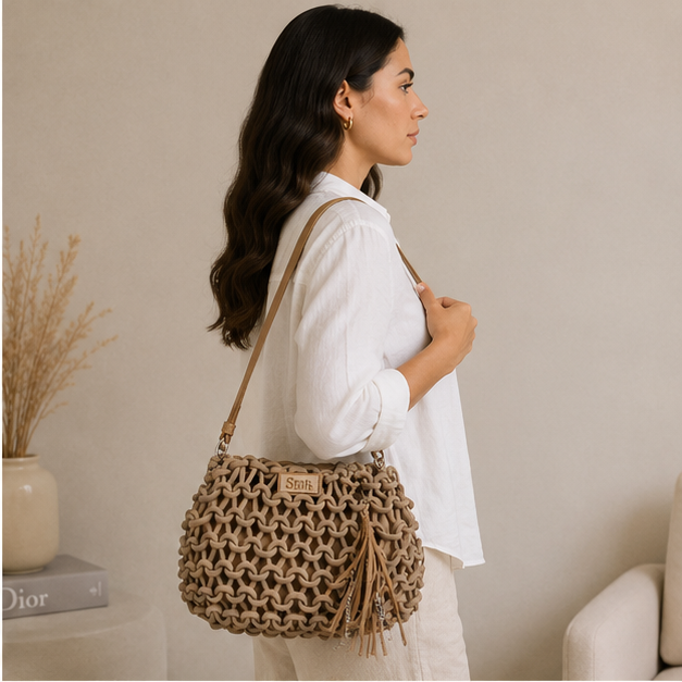 Bolso de cuerda natural
