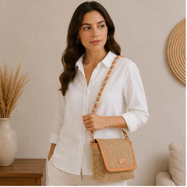 Bolso de mimbre