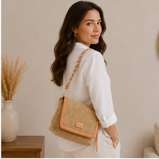 Bolso de mimbre