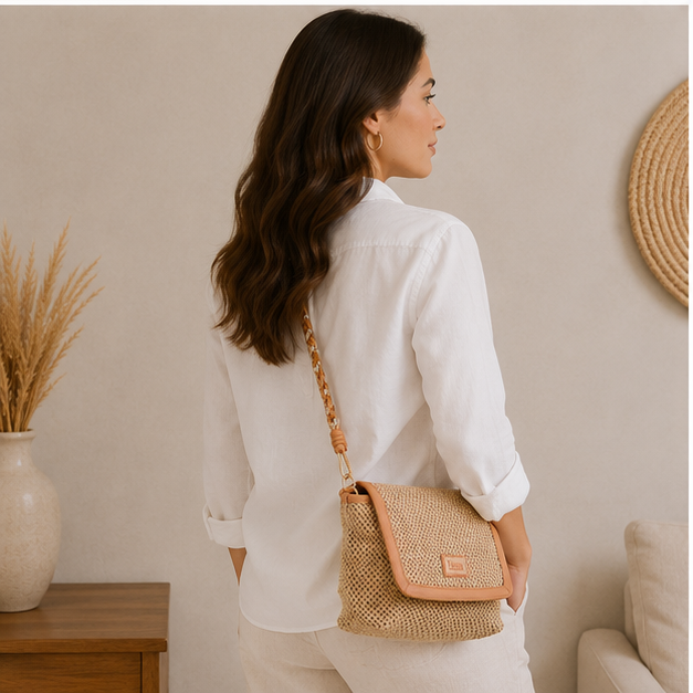 Bolso de mimbre