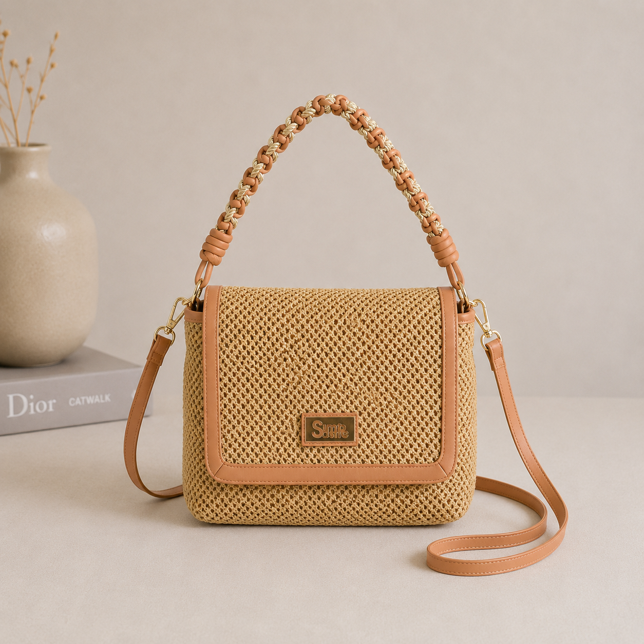 Bolso de mimbre
