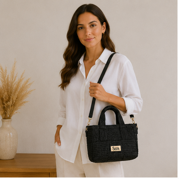 Bolso de tela negro