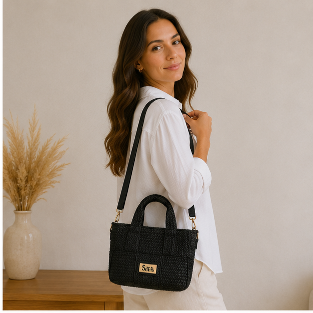 Bolso de tela negro
