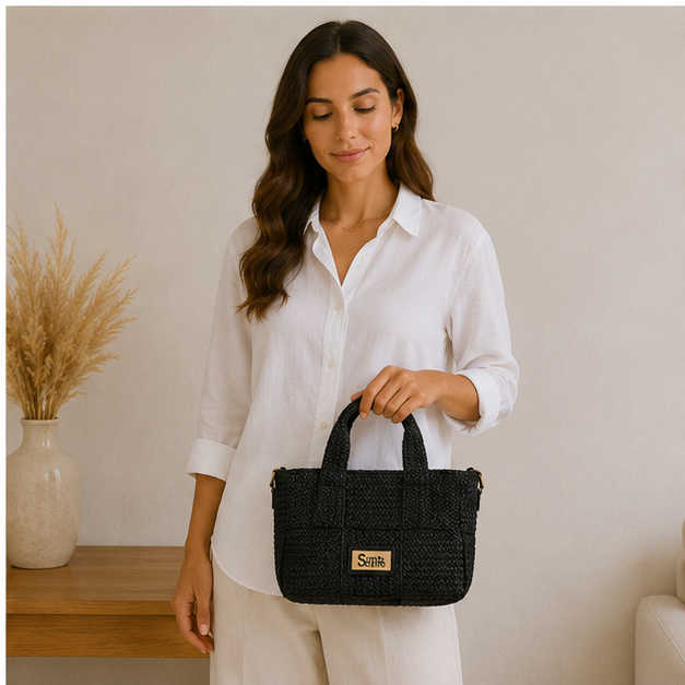 Bolso de tela negro