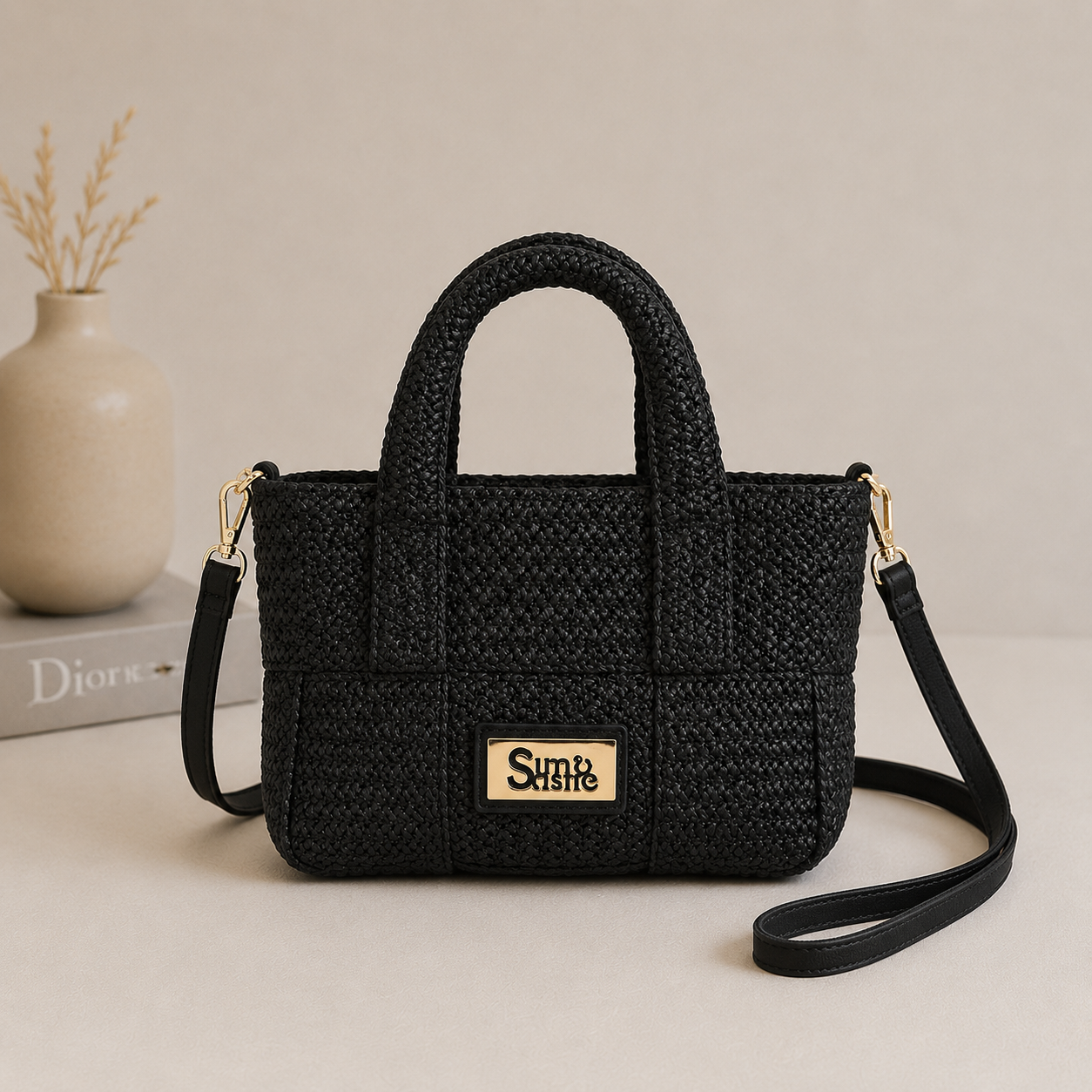 Bolso de tela negro