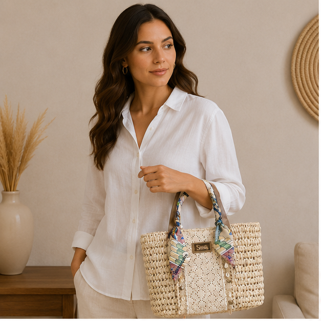 Bolso de mimbre