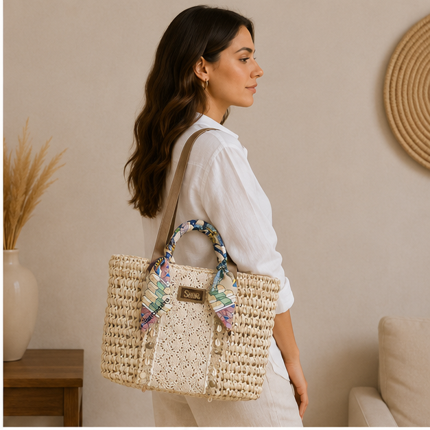 Bolso de mimbre