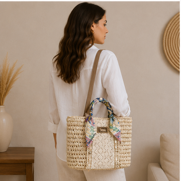 Bolso de mimbre