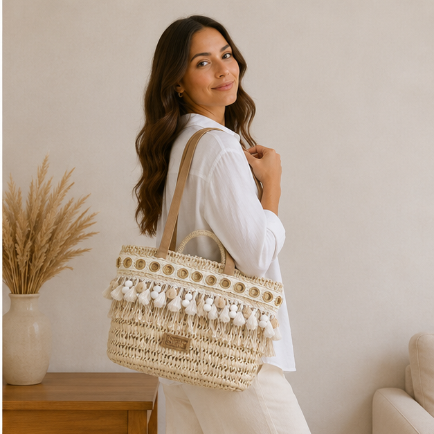 Bolso de mimbre