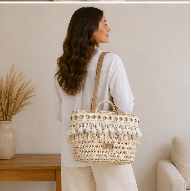 Bolso de mimbre