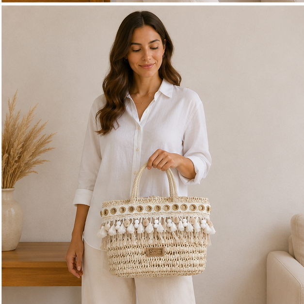 Bolso de mimbre