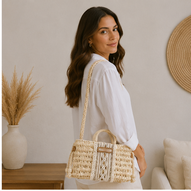 Bolso de mimbre