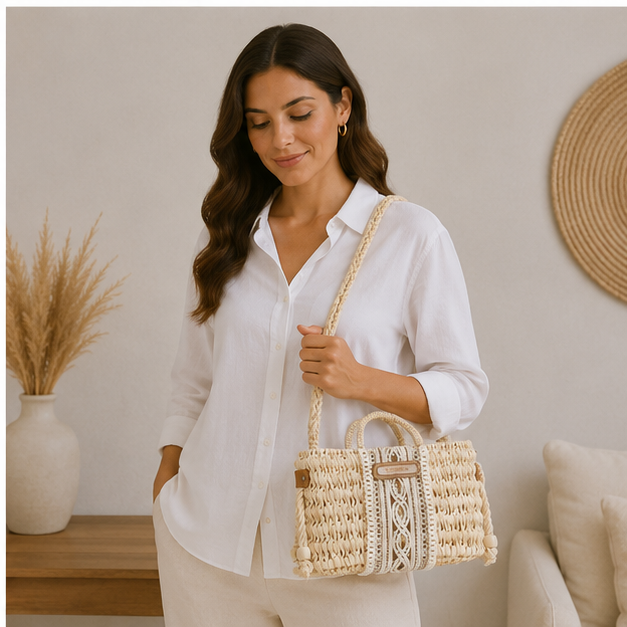 Bolso de mimbre