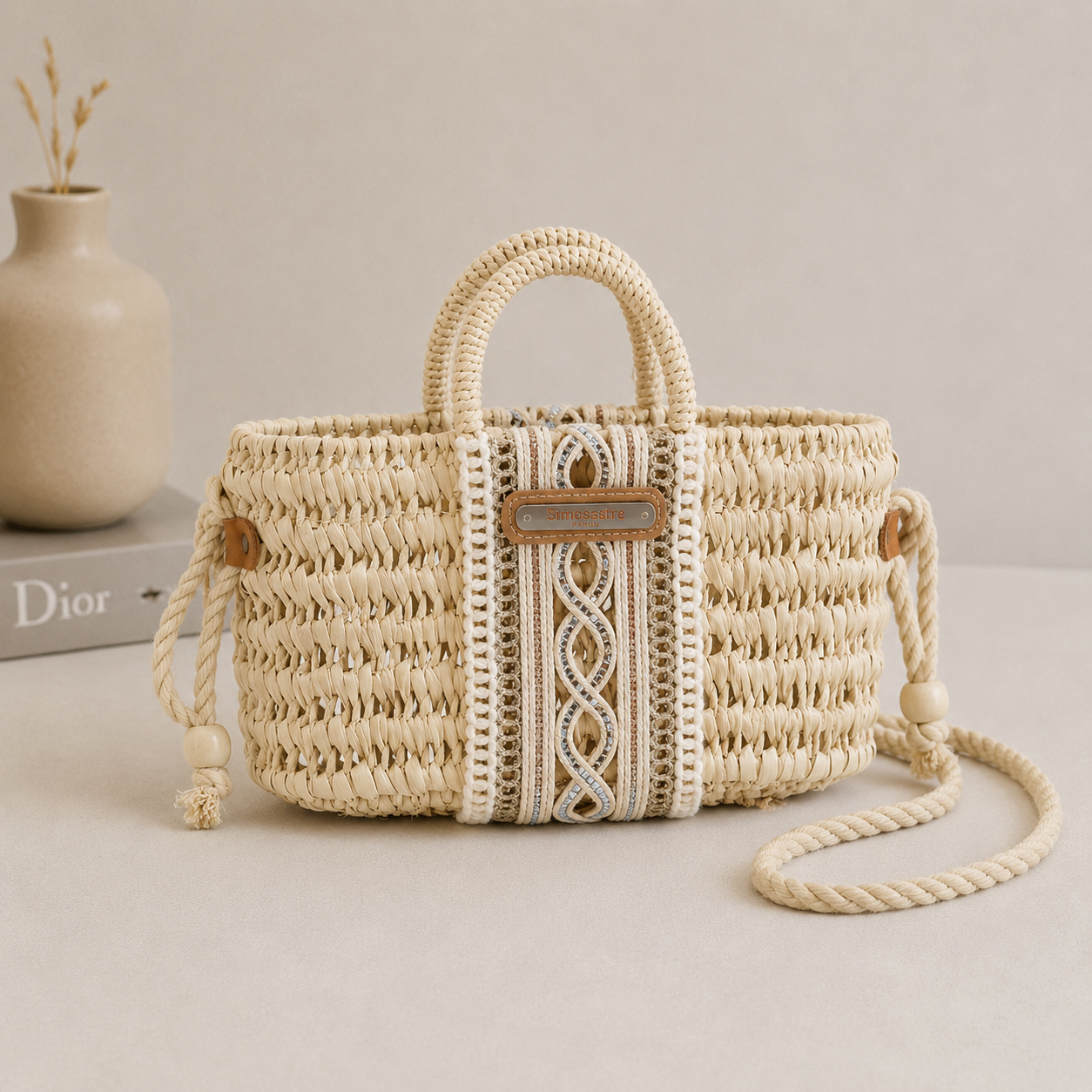 Bolso de mimbre