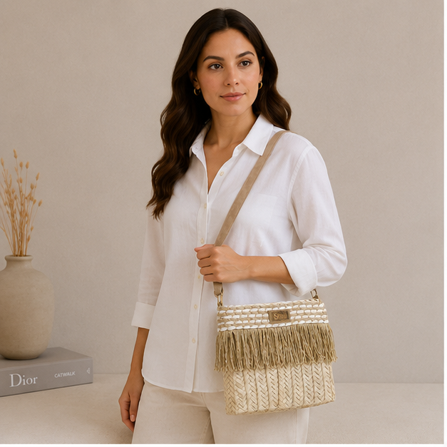 Bolso de mimbre