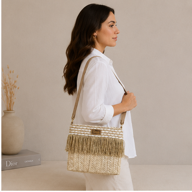 Bolso de mimbre