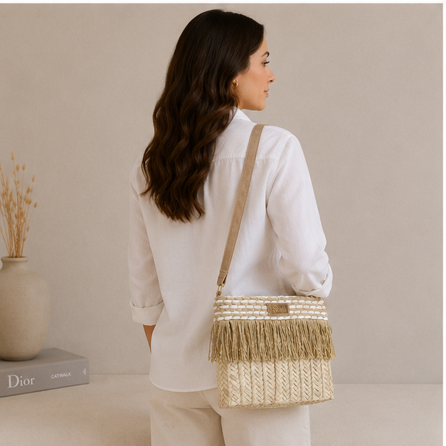 Bolso de mimbre