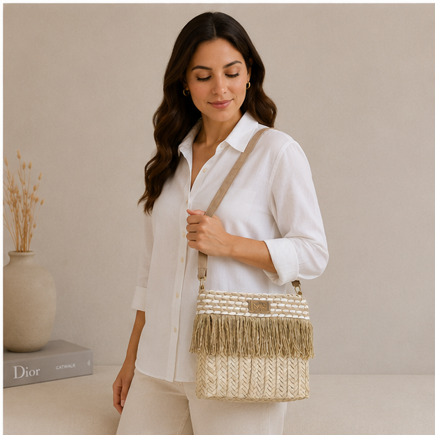 Bolso de mimbre