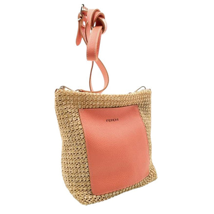 Bolso bimaterial "Coral"