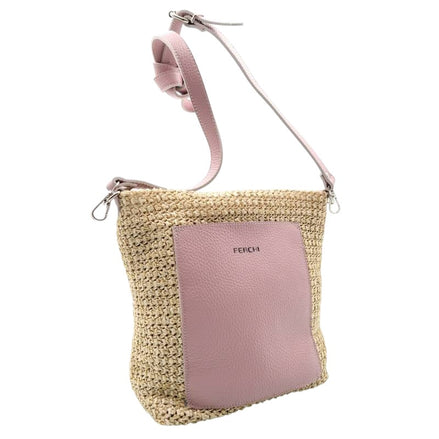 Bolso bicolor lila