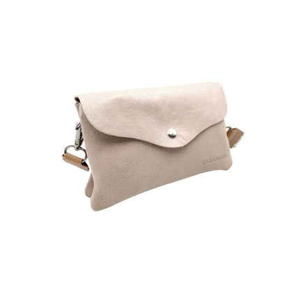 Bolso de hombro beige