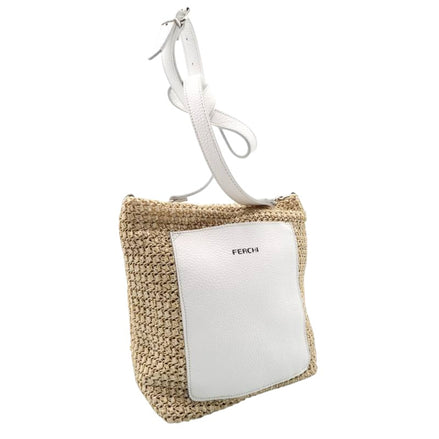 Bolso blanco bicolor