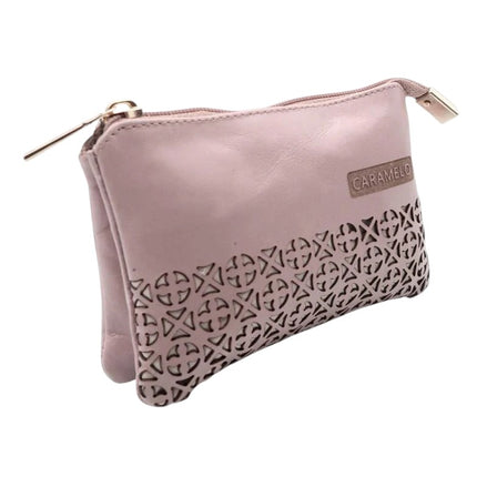 Cartera de piel "nude"