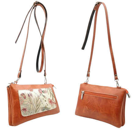 Bolso de piel estampado