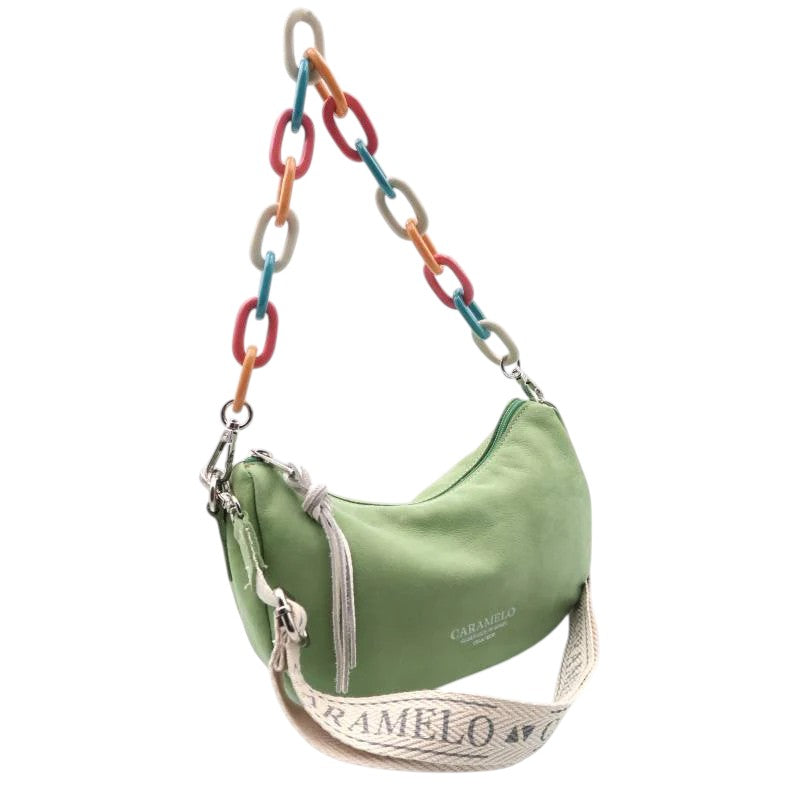 Bolso de hombro verde