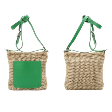 Bolso verde bicolor