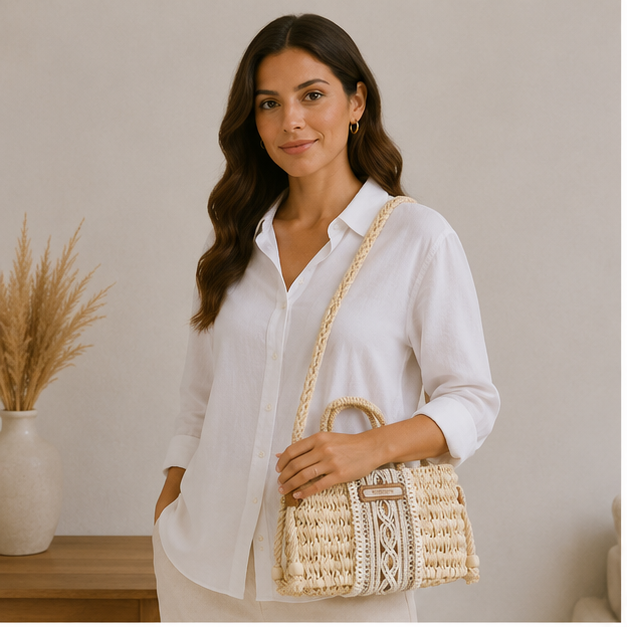 Bolso de mimbre
