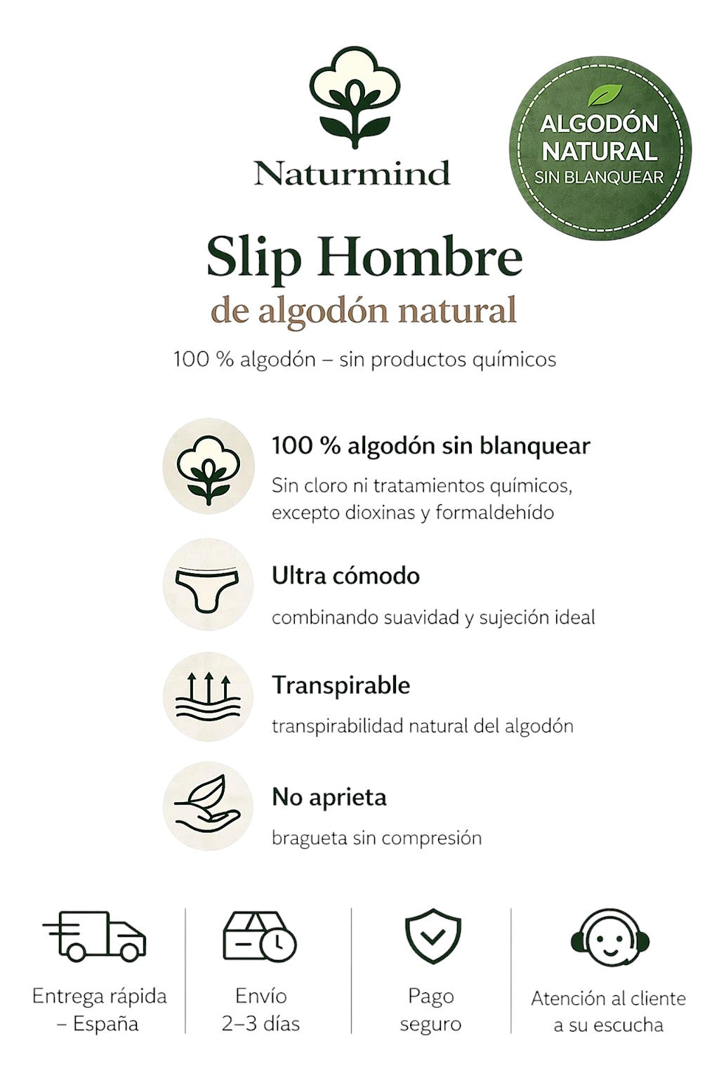 Calzoncillos para hombre