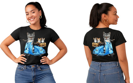 Camiseta de scooter para gato adulto