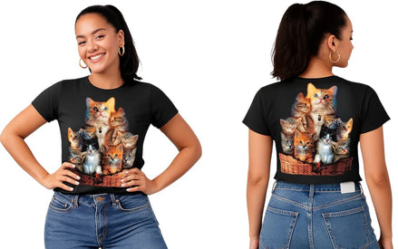 Camiseta de familia de gatos adultos