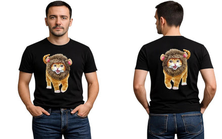 Camiseta de gato león para adulto