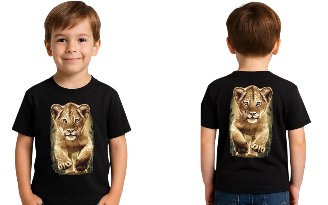 Camiseta infantil de león