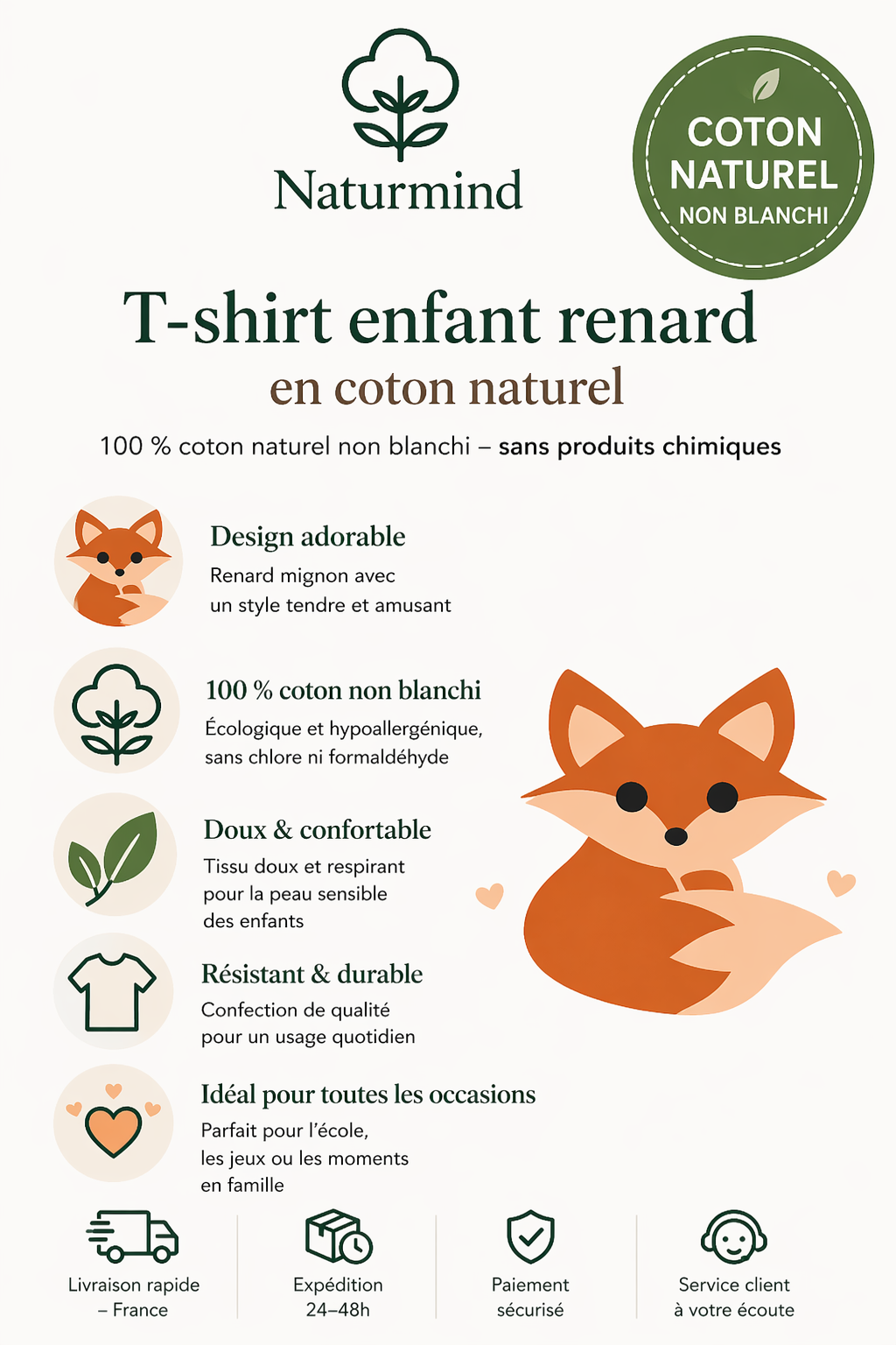 Camiseta Niño Zorro