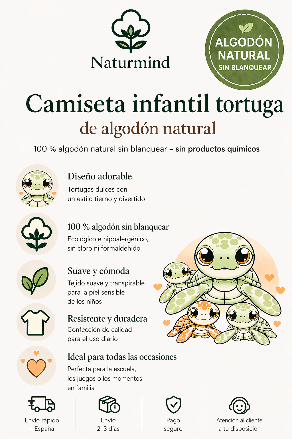 Camiseta de niño Tortuga