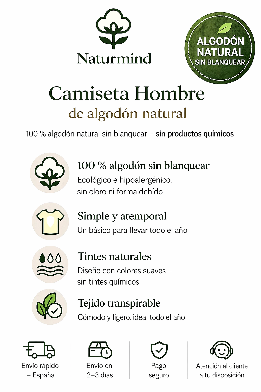 Camiseta de hombre