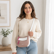 Bolso de piel tricolor