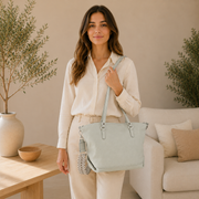 Bolso de piel verde