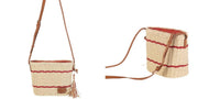 Bolso de hombro rojo
